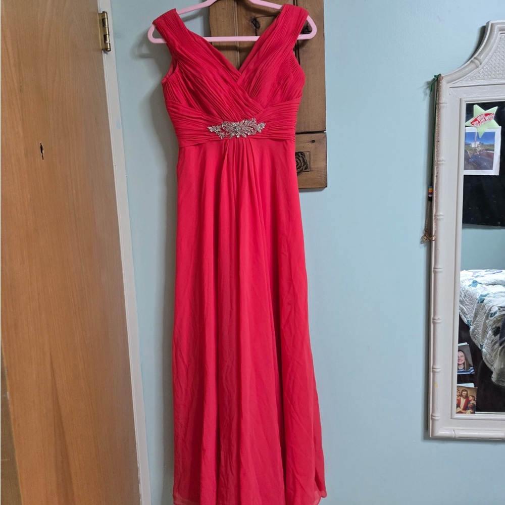 Allure Bridals Coral Maxi Dress